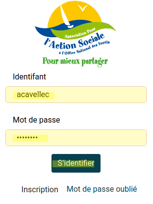 connexion au compte Admin